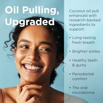 Designs for Health PerioPull - Advanced Oil Pulling for Oral Health, Fresh Mint Flavor (8oz)