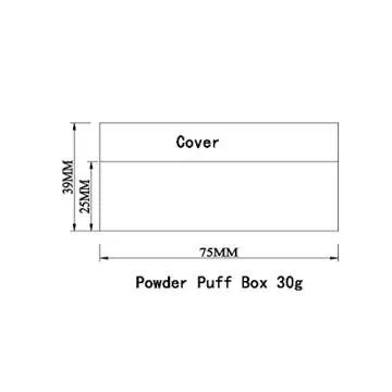 Stylish 30ml Bamboo Loose Powder Compact Box for Makeup