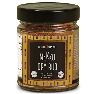 ESSIESPICE - Mekko Dry Rub, Nutty & Spicy Spice Blend - 6.5 Oz | Small Batch, Vegan in Glass Jars, N...