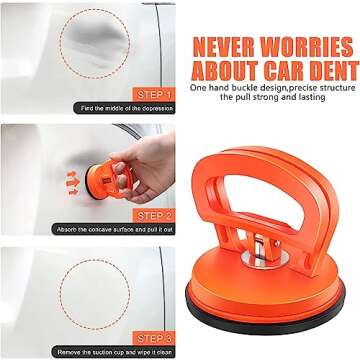 Dent Puller,Car Dent Puller,2 Pack Suction Cup Dent Puller Handle Lifter,Powerful Car Dent Remover,D...