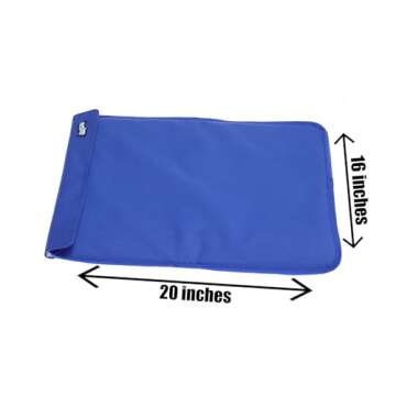 FlexiFreeze Party Mat Chiller - Food Cooling Buffet Cooler for Cold Serving Blue (19" x 15")