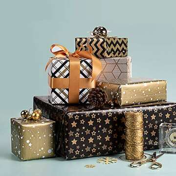 Elegant WRAPAHOLIC Wrapping Paper Roll for All Occasions 30x120