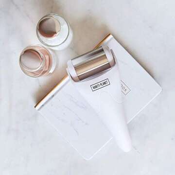 Vanity Planet Revive Professional Facial Face and Eye Ice Roller for Anti Aging, Wrinkles, Pain Relief and Skin Care