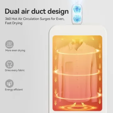 Compact Portable Clothes Dryer Machine for Travel & Home