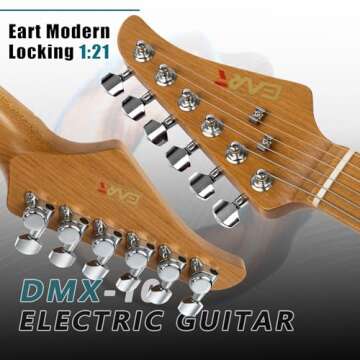 EART Guitars Roasted Maple Neck Stainless Steel Fret Floating Tremolo Ten Tones Fusion Electric Guitars