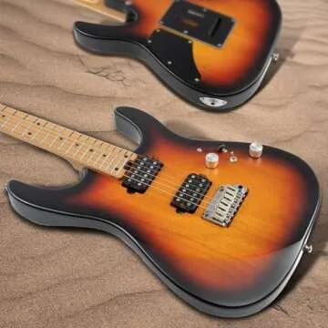 EART Guitars Roasted Maple Neck Stainless Steel Fret Floating Tremolo Ten Tones Fusion Electric Guitars