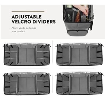 ZOBER Christmas Ornament Storage Box for 120 Ornaments