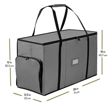 ZOBER Christmas Ornament Storage Box for 120 Ornaments