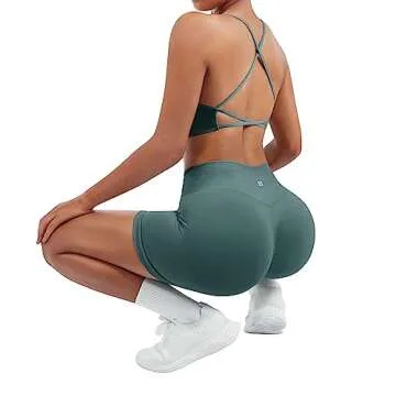 SUUKSESS Seamless Women Workout Set in Light Blue - M
