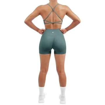 SUUKSESS Seamless Women Workout Set in Light Blue - M