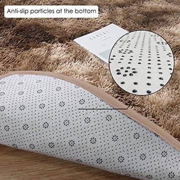 MIEMIE 4x4 Soft Round Area Rug for Kids and Home Decor