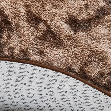 MIEMIE 4x4 Soft Round Area Rug for Kids and Home Decor