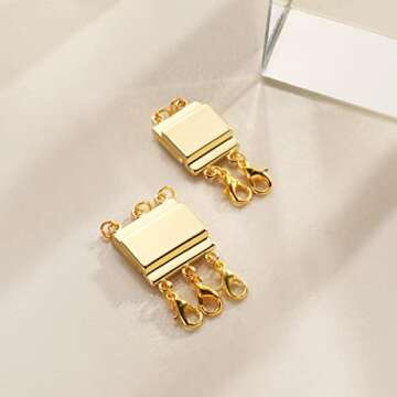 Layered Necklace Clasps - Magnetic, Tangle-Free Separator