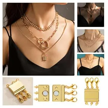 Layered Necklace Clasps - Magnetic, Tangle-Free Separator