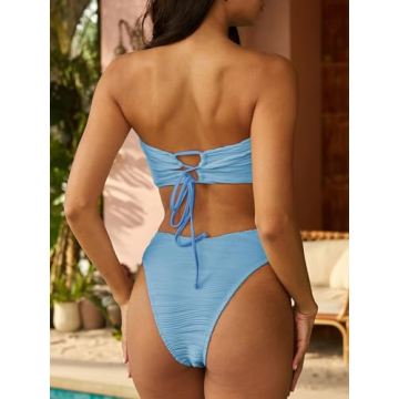 Shop ZAFUL Women's Bandeau Bikini for Stylish Sun Fun