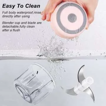 Electric Garlic Chopper, 250ML Food Chopper USB, Mini Vegetable Chopper, Garlic Mincer, Onion Chopper, Portable Small Food Processor for Garlic, Ginger, Chili, Vegetables