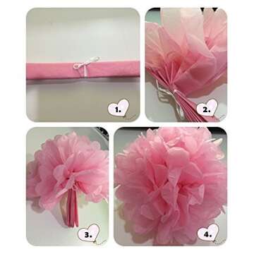 HEARTFEEL Mint Baby Pink Gold Decorations for Events