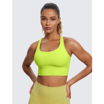 CRZ YOGA Women's Longline Sports Bra for Yoga Workout