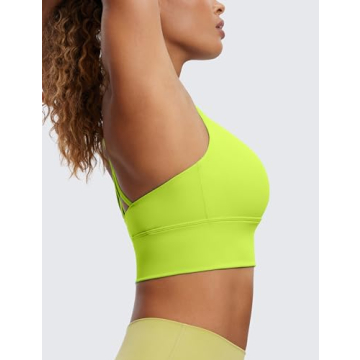 CRZ YOGA Women's Longline Sports Bra for Yoga Workout