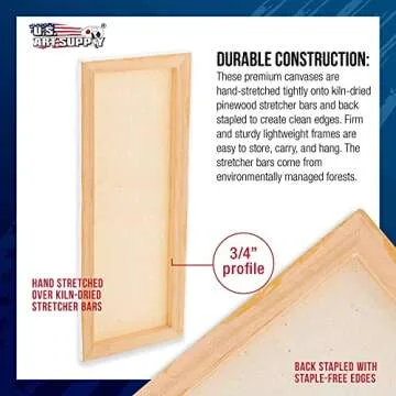 Stretched Canvas 6-Pack for Professional Artists