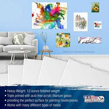 Stretched Canvas 6-Pack for Professional Artists