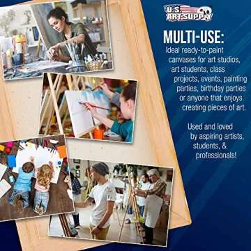 Stretched Canvas 6-Pack for Professional Artists