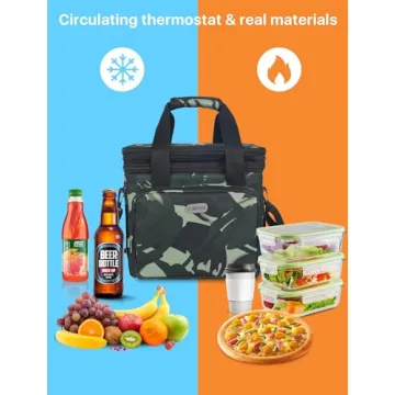 ESMNOAN Double Deck Lunch Box for Men and Women