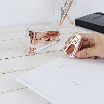 Stylish NatSumeBasics Rose Gold Staple Remover for Office