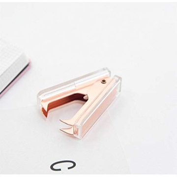 Stylish NatSumeBasics Rose Gold Staple Remover for Office