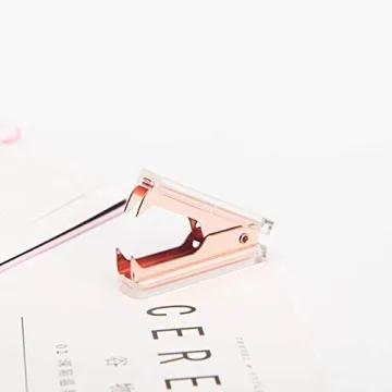 Stylish NatSumeBasics Rose Gold Staple Remover for Office