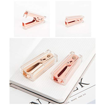 Stylish NatSumeBasics Rose Gold Staple Remover for Office