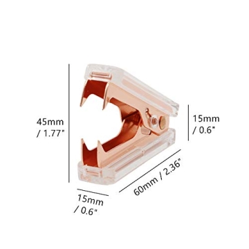 Stylish NatSumeBasics Rose Gold Staple Remover for Office