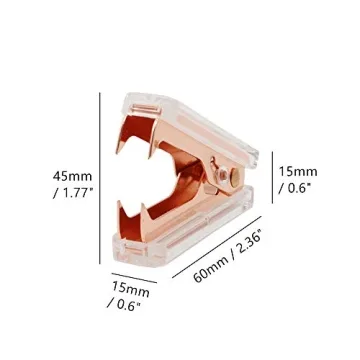Stylish NatSumeBasics Rose Gold Staple Remover for Office
