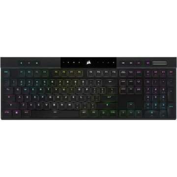 Corsair K100 AIR Wireless RGB Mechanical Gaming Keyboard - Ultra-Thin Design