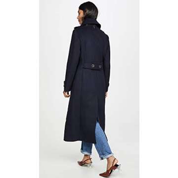 Mackage Women's Elodie Coat, Navy, Blue, M