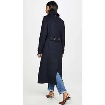 Mackage Women's Elodie Coat, Navy, Blue, M