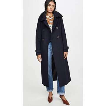 Mackage Women's Elodie Coat, Navy, Blue, M