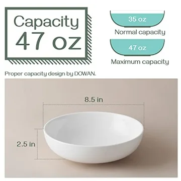 Durable DOWAN 8.5 Pasta Bowls - Perfect for All Meal Types