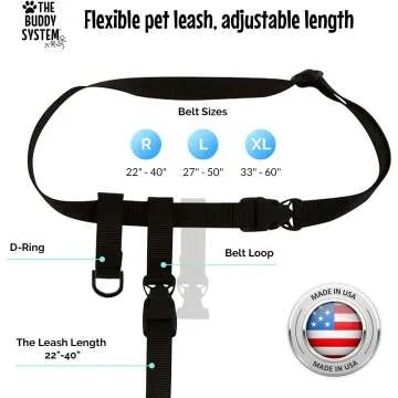 Adjustable Hands-Free Dog Leash for All Sizes