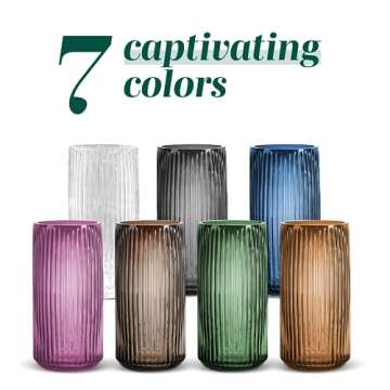 Elegant Greenline Goods Ribbed Flower Vase for Any Space
