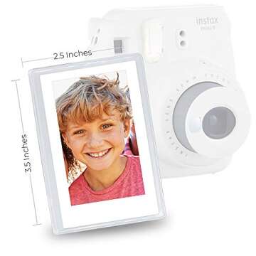 FREEZ-A-FRAME Magnetic Photo Pockets for Fuji Mini Instax Photos (Wallet Size) 10 Pack