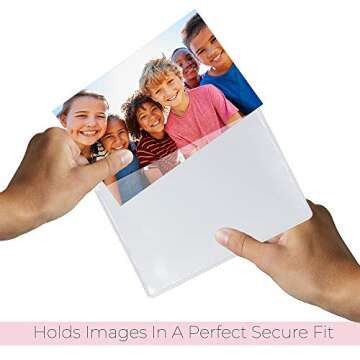 FREEZ-A-FRAME Magnetic Photo Pockets for Fuji Mini Instax Photos (Wallet Size) 10 Pack