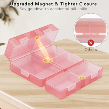 FYY Daily Pill Organizer for Travel and Daily Use - 7 Compartments