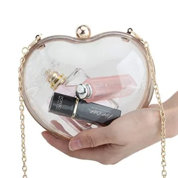 LETODE Heart-shaped Clutch Purse for Evening Weddings Prom