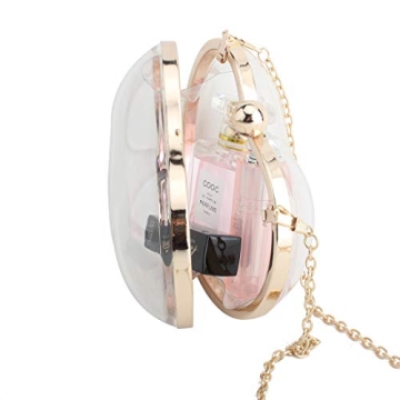 LETODE Heart-shaped Clutch Purse for Evening Weddings Prom