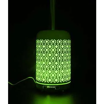 KMRIPYU Essential Oil Diffuser with 7 Color Modes