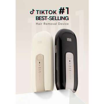 INIA Fond IPL Hair Removal Device for Women & Men - Safe & Effective Hair Reduction