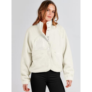 Stylish ANRABESS Women's Fleece Jacket for Any Occasion