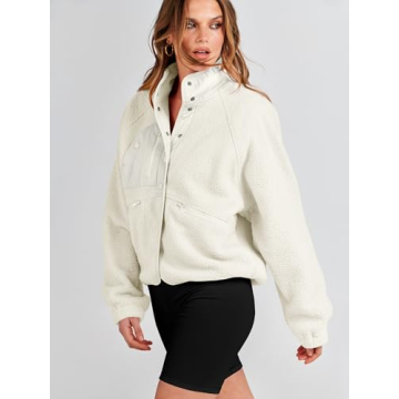 Stylish ANRABESS Women's Fleece Jacket for Any Occasion