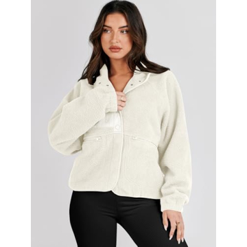 Stylish ANRABESS Women's Fleece Jacket for Any Occasion